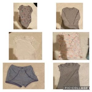 Girl top and onesies 6pcs for $10